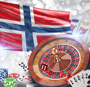 norsk flagg og casinospill